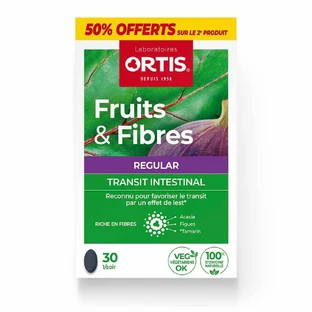 Ortis Fruits & Fibres Transit Regular 2x30 Tabletten