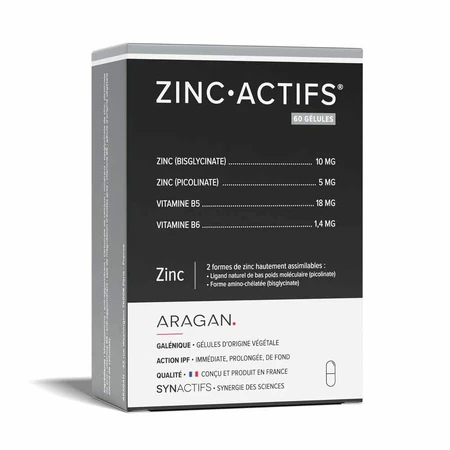 Aragan Synactifs ZincActives 60 Capsules