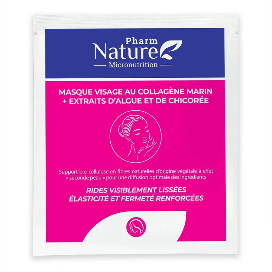 Pharm Nature Micronutrition Gezichtsmasker Met Marine Collageen x1