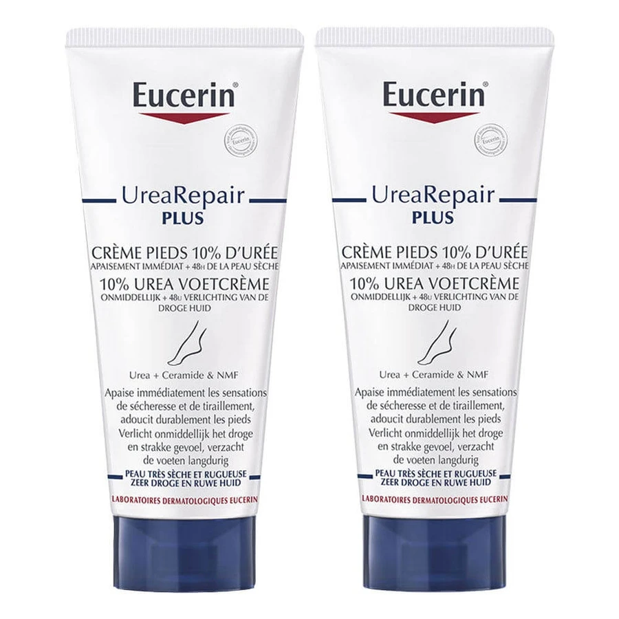 Eucerin UreaRepair Plus Voetcrème voor droge en ruwe huid 2x100ml