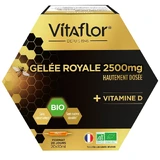 Vitaflor Organic Royal Jelly 2500 mg en Vitamine D 20x10ml