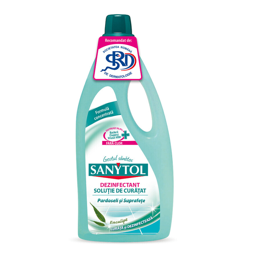 Disinfettante per pavimenti e superfici con Eucalyptus, 1 L, Sanytol