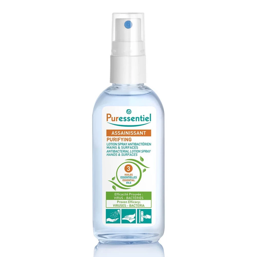 Puressentiel Purifying Antibacterial Spray Loțiune pentru mâini și suprafețe 80ml