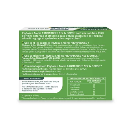 Phytosun Aroms de Nez Et Gorge 30 Cápsulas