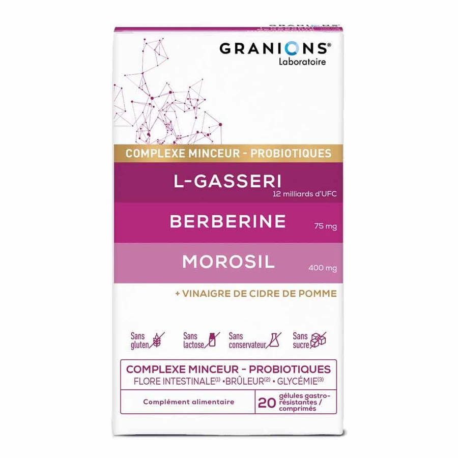 Granions Complexe Minceur - Probiotiques 20 comprimés + 20 gélules