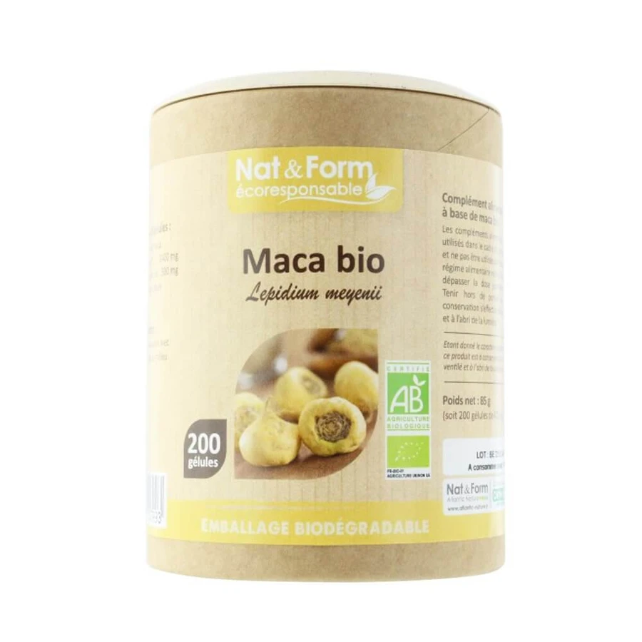 Nat&Form MACA BIO FROM PERU 200 Kapseln