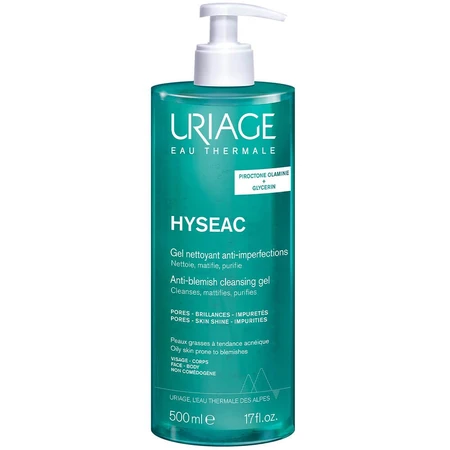 Uriage Hyseac Purifying Cleansing Gel Gemischte oder fettige Haut Peaux Mixtes A Grasses 500ml
