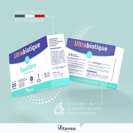 Vitavea Santé Ultrabiotique Equilibre Flore intestinale 10 Gelules