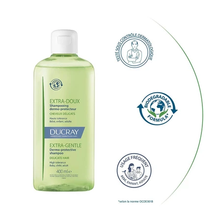 Ducray Extra-delicate Dermoprotective Shampoo Voor het hele gezin 400ml
