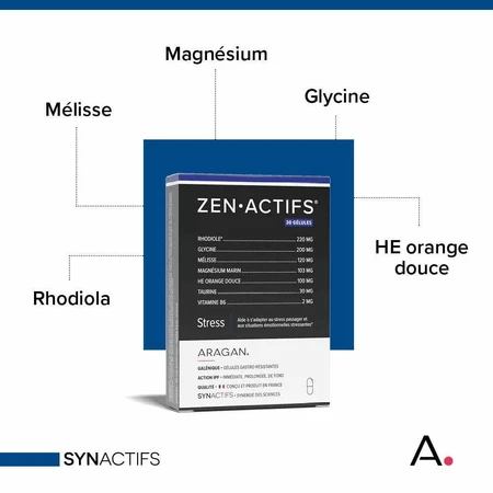 Aragan Synactifs Zenactifs Stress 30 Gelatine