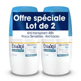 Etiaxil Antiperspirant Deodorant Roll-On 48h Protect Moderate Breathability Sensitive Skin 2x50ml