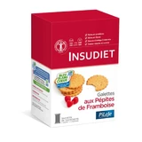 Insudiet Framboos Nugget Galette 12 zakjes van 3 koekjes