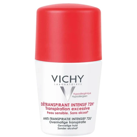 Vichy Deodorant Intensives Antitranspirant 72h Roll-on Empfindliche Haut 50ml
