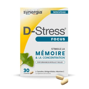 Synergia Focus D-Stress Stimulates Memory 30 Tablets