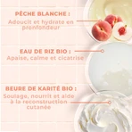 Energie Fruit Certified ORGANIC Witte Perzik Rijst Water Lichaamsdelicatesse PECHE BLANCHE ET EAU DE RIZ 200ML