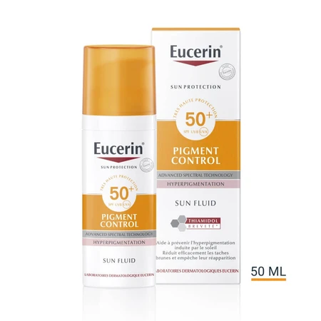 Eucerin Sun Protection Pigment Control Fluid SPF50 Anti Stain 50ml: ceny i cechy