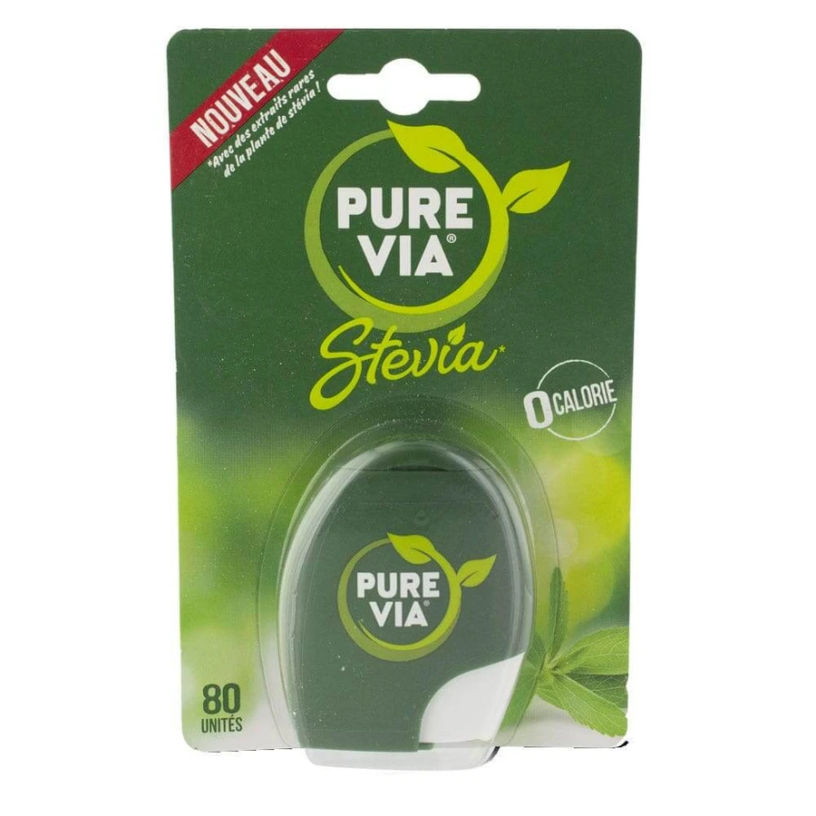 Pure Via Stevia dispenser 80 tabletten