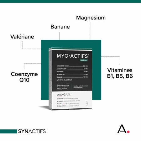 Aragan Synactifs Myoactieve spierontspanning 30 capsules