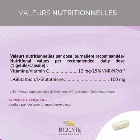 Biocyte Glutathion Liposomal 30 Geluli