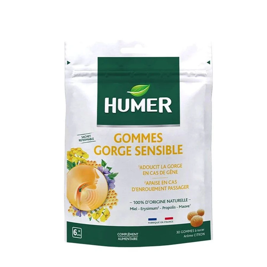 Humer Gevoelige Keel Aroma Citroen x30 Kauwgom