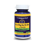 Ca+Mg+Se+Si+Zn met vitamine D3, 30 capsules, Herbagetica