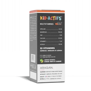 Aragan Synactifs KidActifs Boost jarabe multivitamínico para la defensa inmunitaria 125 ml