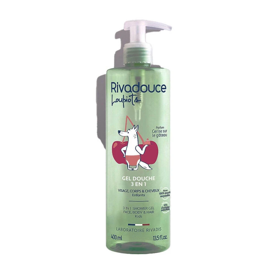 Rivadouce Loupiots 3in1 Baby Shower Gel 360ml Loupiots Corps et Hair Rivadouce Douche 3en1 Enfants Body and Hair 400ml