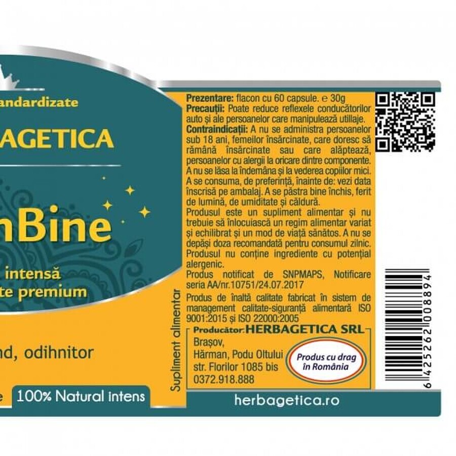 DormBine, 60 capsules, Herbagetica