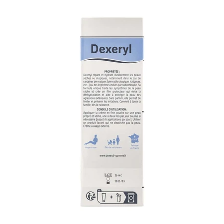Dexeryl Crema Hidratante Rostro y Cuerpo Pieles Muy Secas Peaux très sèches ou atopiques 250g