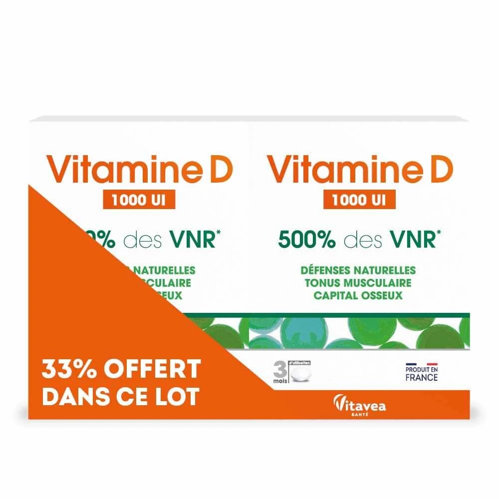 Vitavea Santé Vitamine D 500% NRV 2x90 tabletten