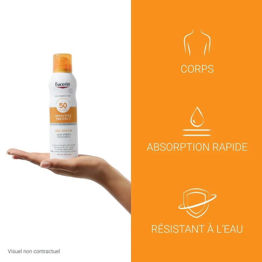 Eucerin Ochrona Przeciwsłoneczna Sensitive Protect Przezroczysta Mgiełka Spf50 Skóra Wrażliwa 200 ml: ceny i cechy