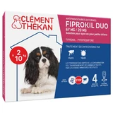 Clement-Thekan Fiprokil Duo vlooien- en tekenbestrijdingsmiddel voor honden 2-10 kg 0.67ml x4 pipetten