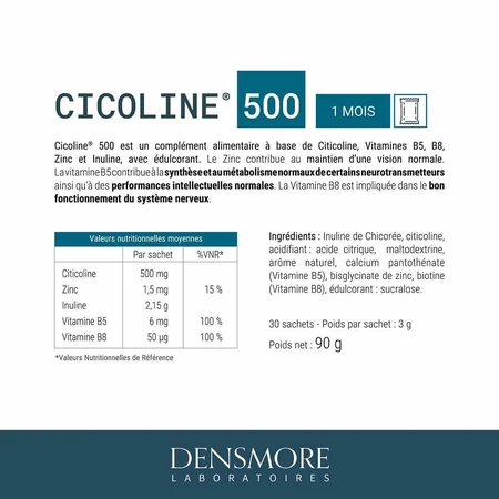 Densmore CICOLINE 500 Maintien de la Vision 30 PACKS