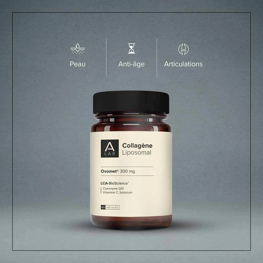 A-LAB Colagen lipozomal 300 mg Anti-îmbătrânire Hidratant pentru articulații 60 capsule