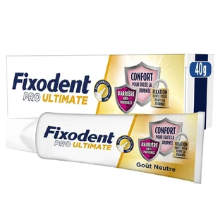 Fixodent Pro Ultimate Kleefcrème voor volledige en gedeeltelijke prothesen Neutrale smaak 40 ml