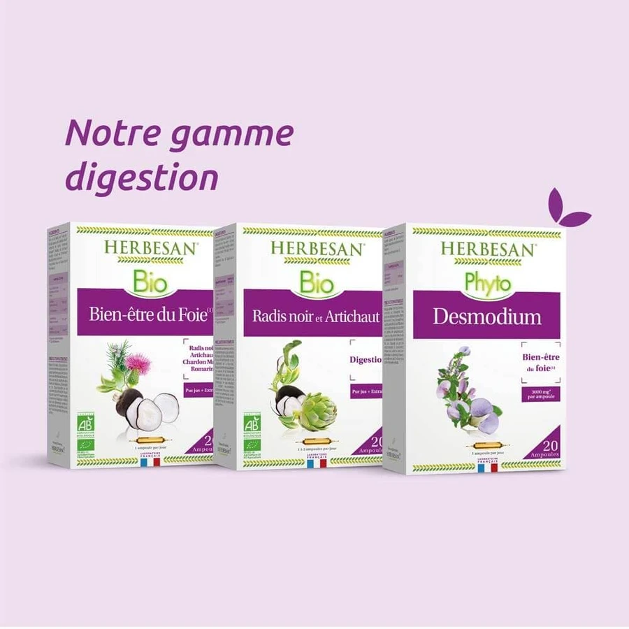 Herbesan Bien-Être Du Foie Bio 20 Ampollas
