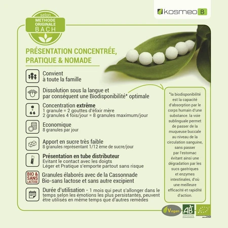 Kosmeo Fleurs de Bach Stress Bio 120 granules
