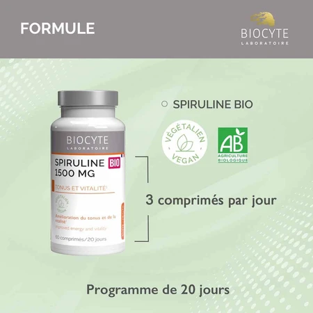 Biocyte Health Bio Spirulina 60 Tabletten
