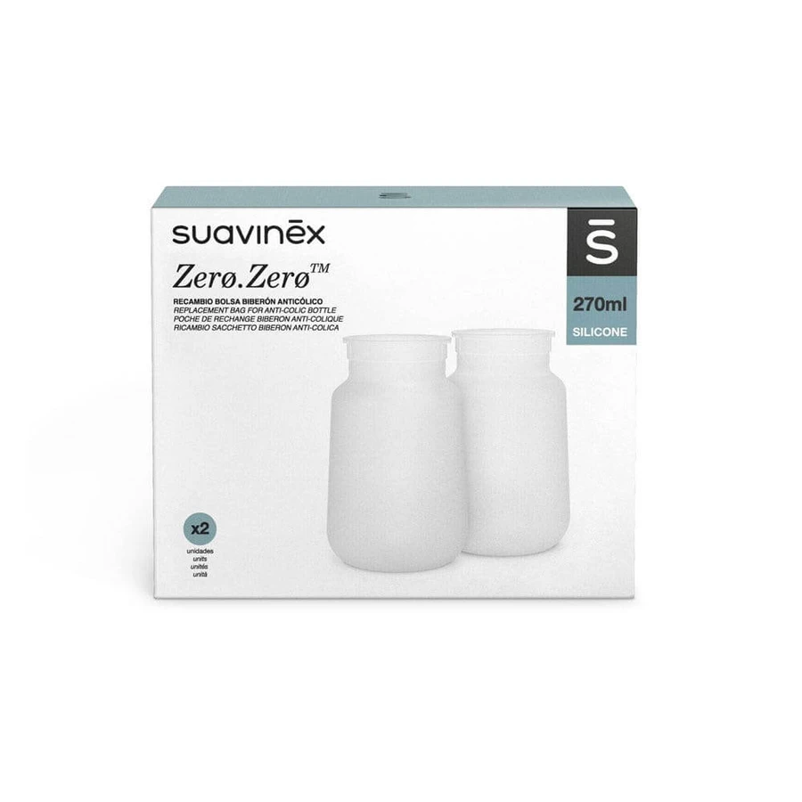 Suavinex Zero Zero Poches De Rechange Anti-Colique Baby Bottle 180ml