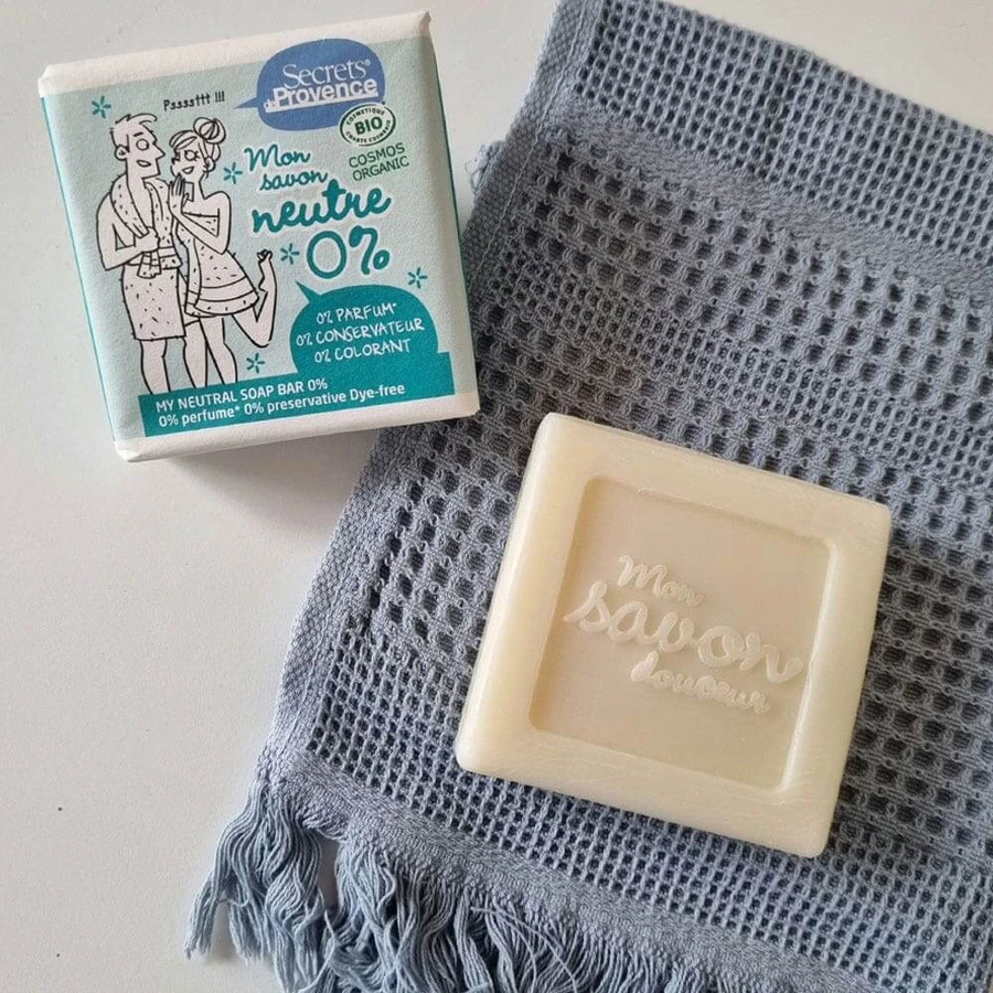 Secrets de Provence Neutral soap with 0% fragrances, preservatives and dyes 100g