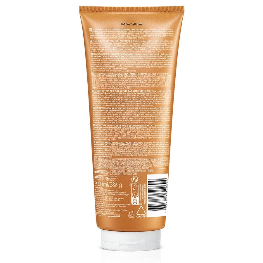 Vichy Capital Soleil Invisible Ochronny balsam nawilżający SPF50+ 300 ml: ceny i cechy