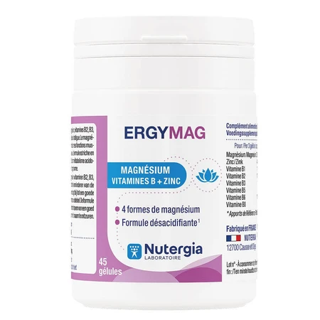 Nutergia Ergymag Magnesium B-vitaminen + Zink 45 Capsules