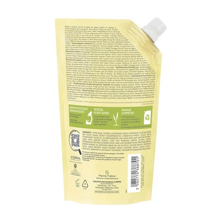 A-Derma Exomega Control Anti-scratch Emollient Cleansing Oil Eco Refill 500ml