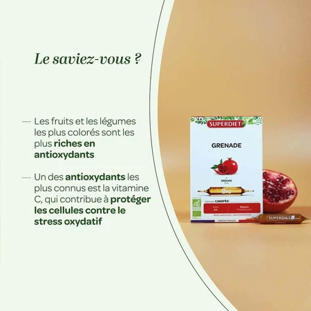 Superdiet Granaatappel Bio Hele Vrucht 20 Ampullen 10ml