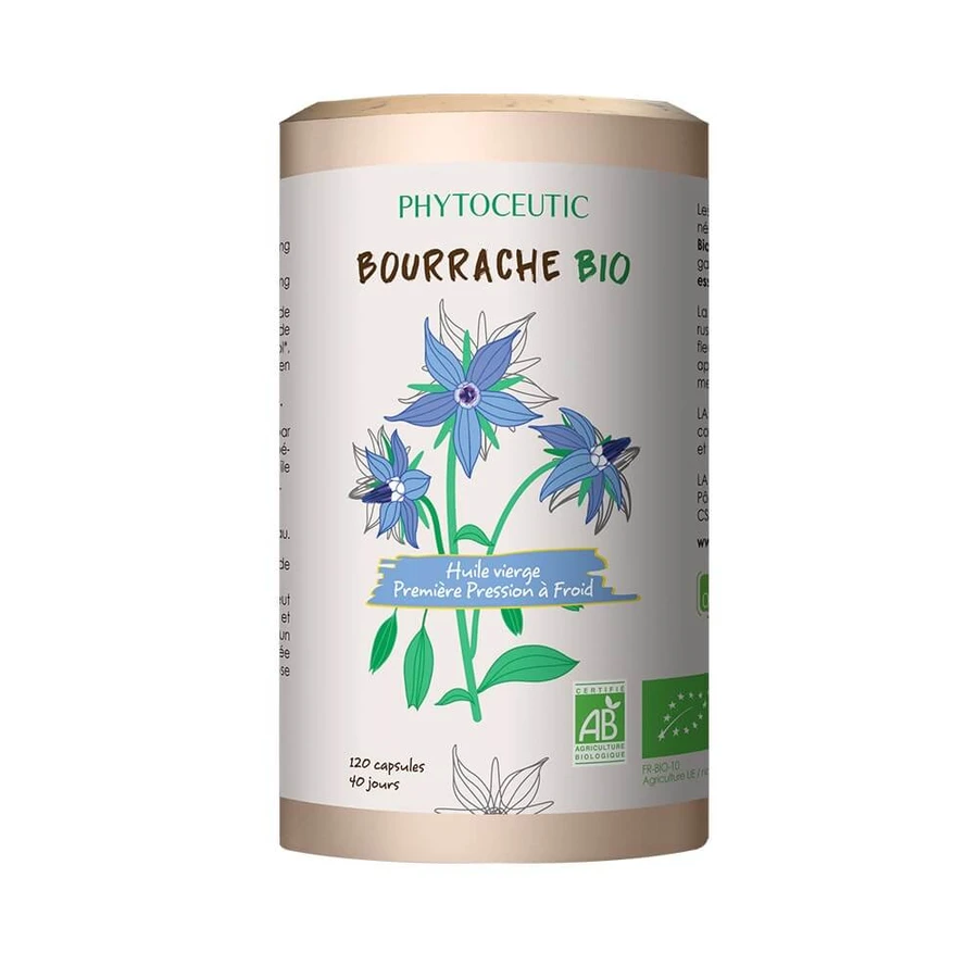 Phytoceutic Organic borage oil/ab 120 capsules