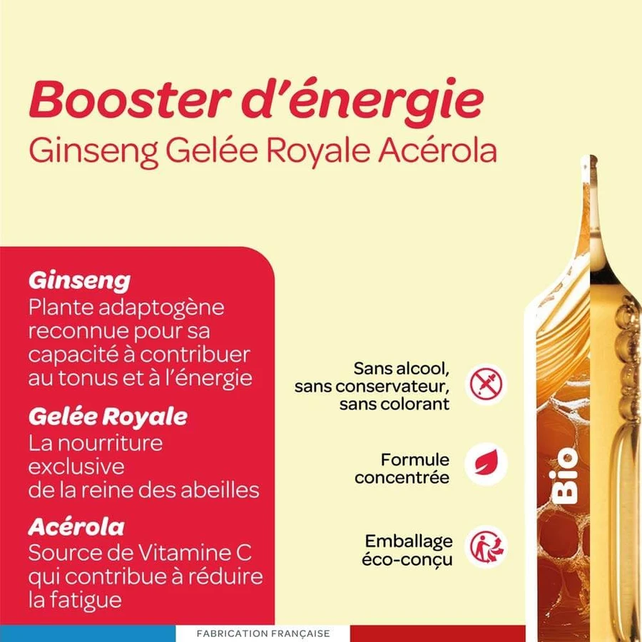 Superdiet Ginseng Royale Acerola Biologico Booster d'énergie 20x10ml