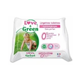 Love&Green Hypoallergenic wipes without fragrance x55