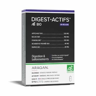 Aragan Synactifs DigestActifs Bio 30 Capsules