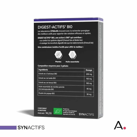 Aragan Synactifs DigestActifs Bio 30 Capsules