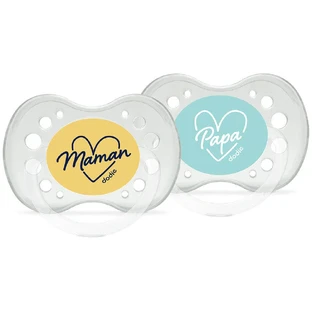 Dodie Anatomical Soothers Words of Love 18 months and Plus x2